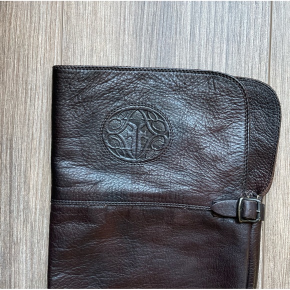 Frye Shirley Over the Knee Brown Leather Riding Boots | 6 - Picture 5 of 16